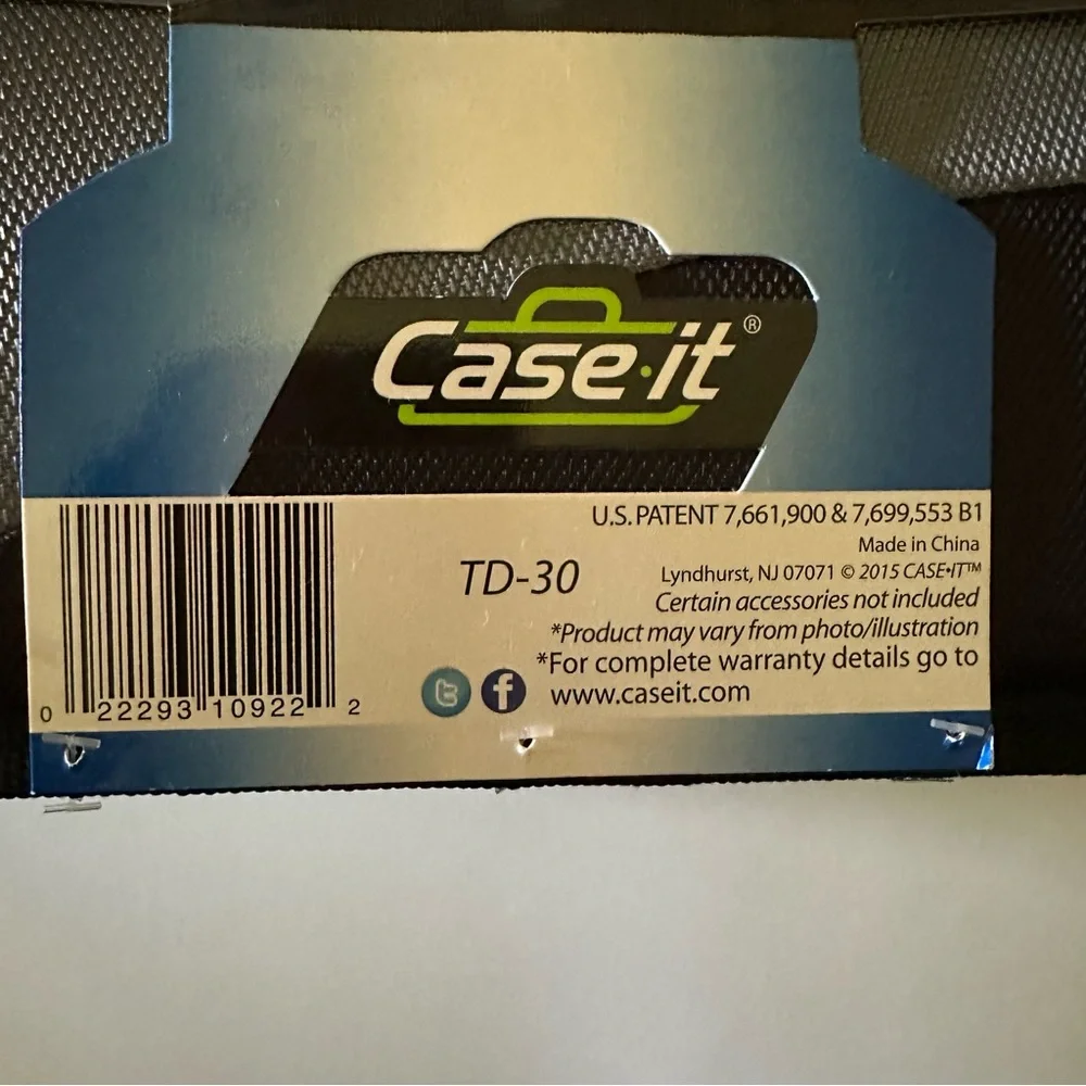 NWT CASE IT THE DUAL 2.0 BLACK/GRAY 2-IN-1 DUAL RING BINDER 4